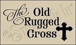 3881 * The Old Rugged Cross Stencil 7.25x12