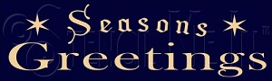 026 * Seasons Greetings 7.25x22 