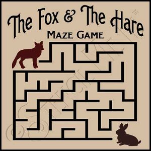 1032 * The Fox & The Hare Maze Game 11.25x11.25 