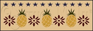 1091 * Colonial Pineapple Wall Border 8x24 