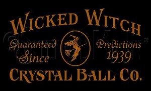 1131 * Wicked Witch Crystal Ball Co. Halloween Stencil 7.25x12 