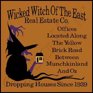 1168 * Wicked Witch Real Estate Halloween Stencil 11.25x11.25 