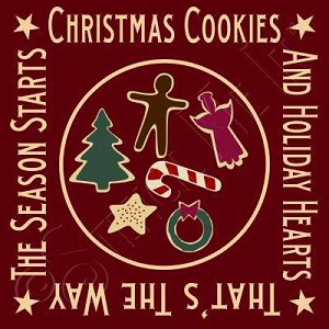 1212 * Christmas Cookies And Holiday Hearts 9.25x9.25 