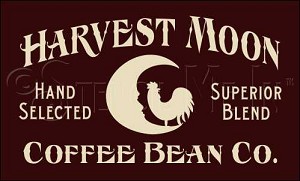 1227 * Harvest Moon Coffee Bean Co. 7.25x12 