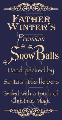 1406 * Snow Balls 9.25x18 