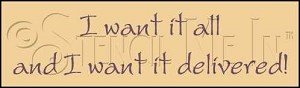 1433 * I Want It All 3.5x12 