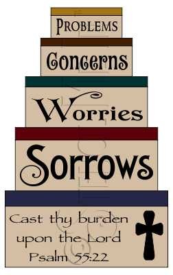 1436 * Cast Thy Burden Upon The Lord Shaker Set 