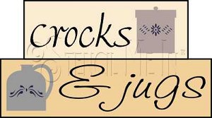 1591 * Crocks & Jugs Block Stencil Set 