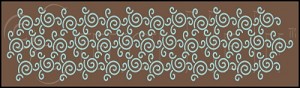 1618 * Swirly & Curly Wall Border 7x24 