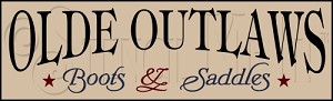 1659 * Old Outlaws Boots & Saddles 7.25x24 
