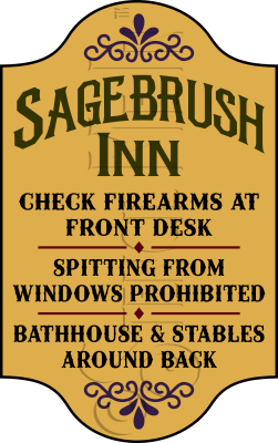 1668 * Sagebrush Inn 11.25x18 