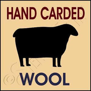1717 * Hand Carded Wool 7.25x7.25 