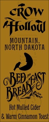 182 * Crow Hollow Bed And Breakfast 7.25x18 