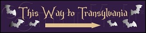 1849 * This Way To Transylvania Halloween Stencil 5.5x24 