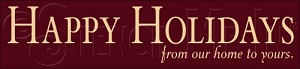 1895 * Happy Holidays 5.5x24 