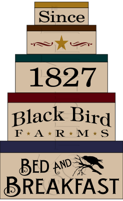 1903 * Black Bird Farms Shaker Set 