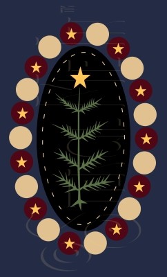 1965 * Tannenbaum Penny Rug 7.25x12 