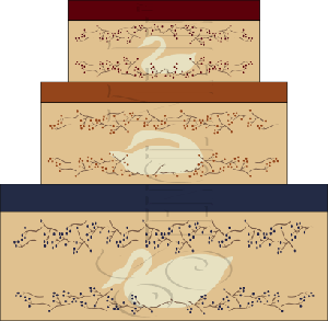 200 * Swan In The Berry Vine Shaker Box Set 