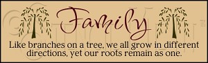 2087 * Family Branches 7.25x24 
