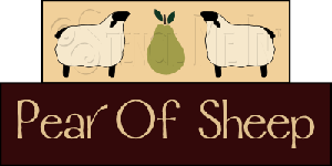 2095 * Pear Of Sheep Block Set Stencil 