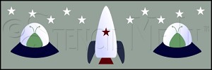 2176 * Outerspace Wall Border 8x24 