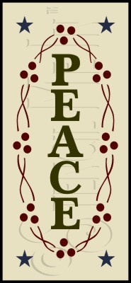 2202 * Peace Berry Wreath 5.5x12 