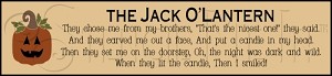 2235 * The Jack O Lantern Halloween Stencil 5.5x24 