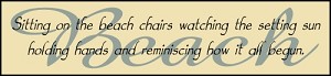 2248 * Sitting On The Beach Chairs 5.5x24 