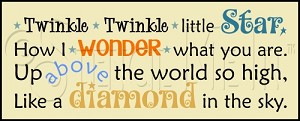 2270 * Twinkle Twinkle Little Star 7.25x18 