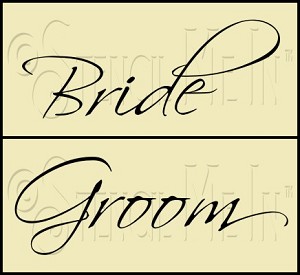 2301 * Bride & Groom 5.5x12 