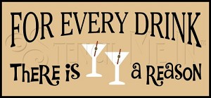 2412 * For Every Drink Martini 5.5x12 