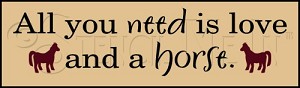 2428 * Love And A Horse 3.5x12 