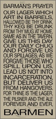 2478 * Barmans Prayer Typography Stencil 11.25x24 