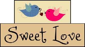 2485 * Sweet Love Block Set Stencil 