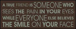 2502 * A True Friend Typography Stencil 9.25x24 