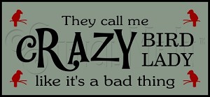 2529 * Crazy Bird Lady 5.5x12 