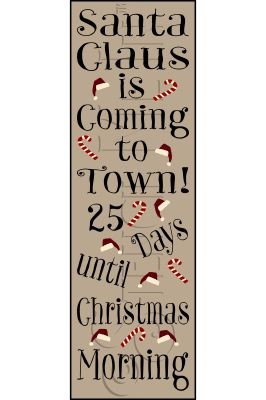 2716 * Christmas Countdown 11.25x36 