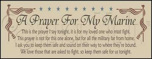 2780 * Prayer For My Marine 9.25x24 