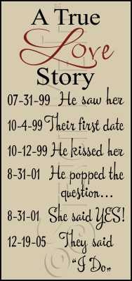 2799 * A True Love Story 11.25x24 