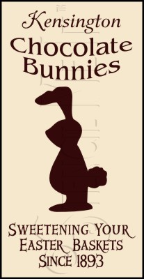 279 * Kensington Chocolate Bunnies 9.25x18 