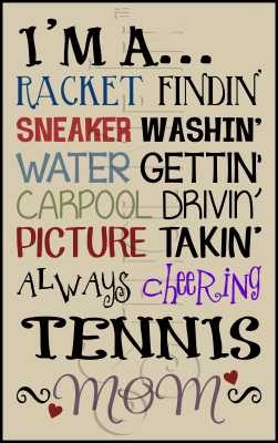 2837 * Tennis Mom 11.25x18 
