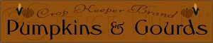 284 * Crop Keeper Brand Pumpkins & Gourds Thanksgiving Stencil 7.25x36 
