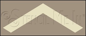 2914 * Large Chevron Wall Border 10x24 