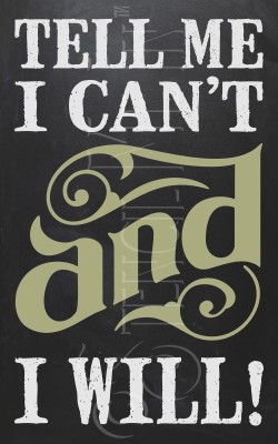 2916 * Tell Me I Can't 11.25x18 