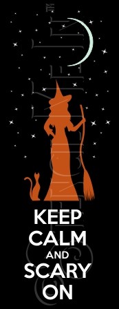 3005 * Scary On Halloween Stencil  9.25x24 