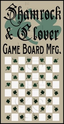 300 * Shamrock & Clover Game Board 9.25x18 