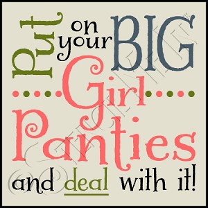 3035 * Big Girl Panties 11.25x11.25 
