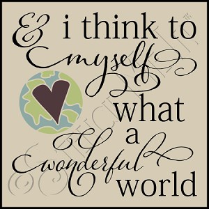 3043 * What A Wonderful World 11.25x11.25 