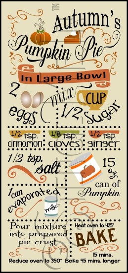 3065 * Autumn's Pumpkin Pie 11.25x24 