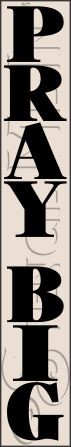 3126 * Tall Pray Big Porch Stencil 11.25x72 